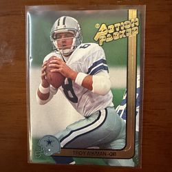 Troy Aikman 1992 Action Packed card