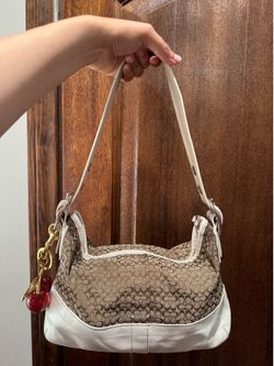 Vintage white coach bag