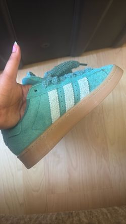 Adidas Campus Low-Top Sneakers Teal Suede