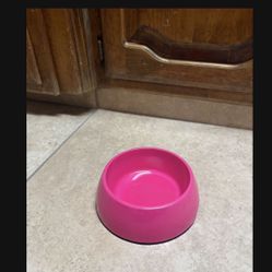 Pet Supplies Non-Spill Hot Pink Food Or Water Bowl 