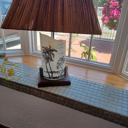 Vintage Hawaiian Beach Lamp