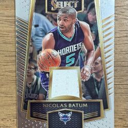 2016-17 Select Basketball NICOLAS BATUM Game Worn Patch #24 Hornets Clippers