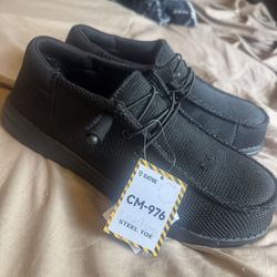 Men’s Black Steel Toe “Hey Dudes”