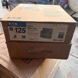 New Eaton BR 125 Amp 8-Space 16-Circuit Indoor Main Lug Loadcenter with Flush Door