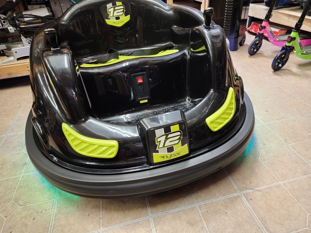 FLYBAR 12V BUMPER CAR XL BATTERY POWERED RIDE AGES 6 AND UP WEIGH LIMIT