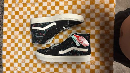Vans SK8 Hi - Black Floral Print - Men’s 9.5 Women’s 11