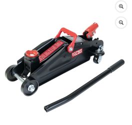 Hyper Tough T82011W Trolley Jack, Work for Sedan and Coupe, 2 Ton Black