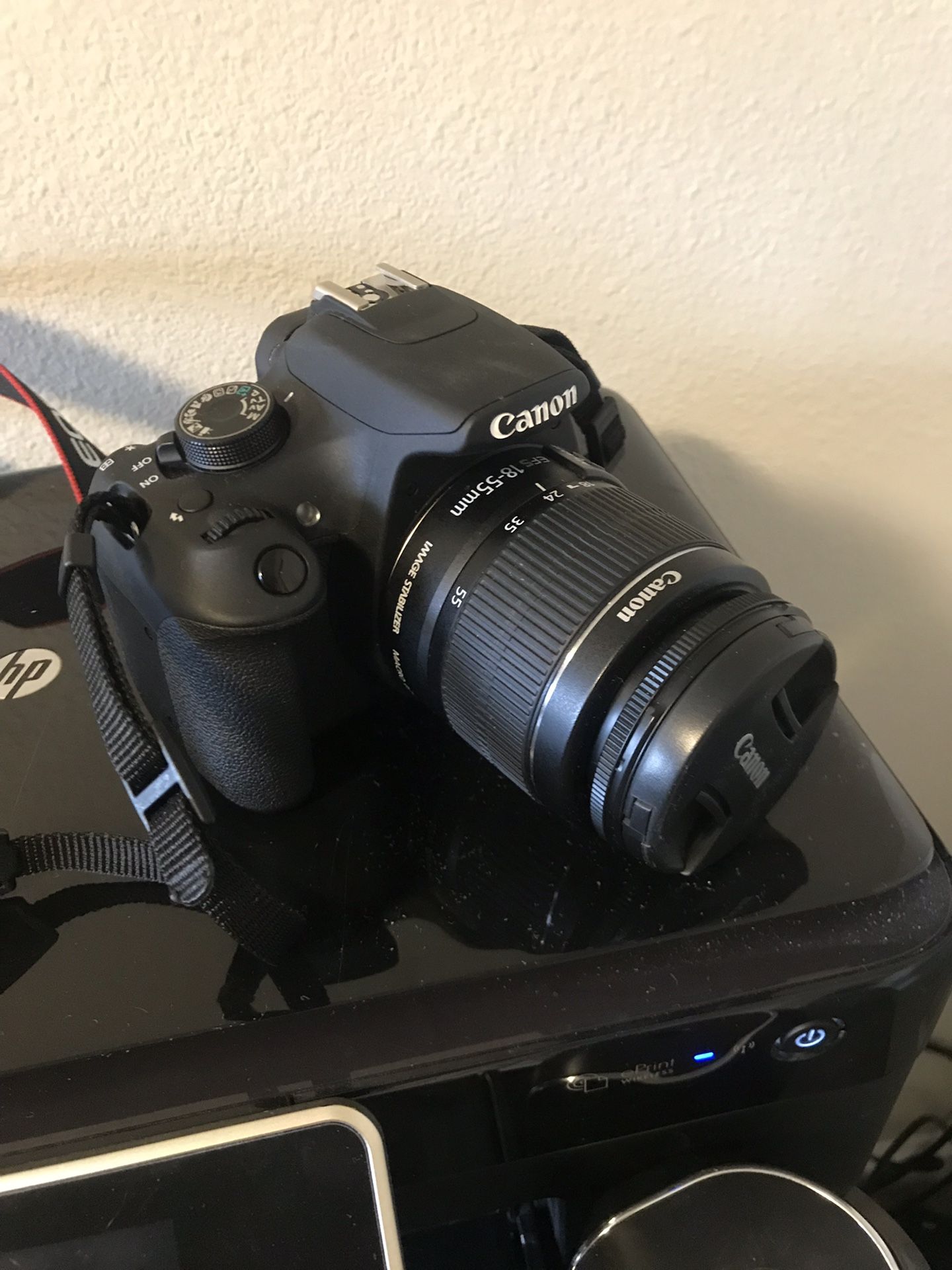 Canon rod rebel with extra lens and travel bag