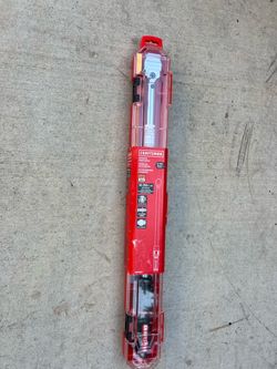 New craftsman Torque wrench , 1/2” inch drive,50-259 ft asking $115