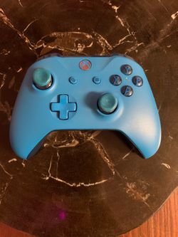 Blue XBOX wireless controller