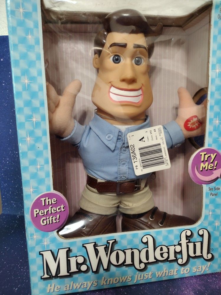 Mr.Wonderful 12" Talking Plush Doll 2003 - 16 Phrases