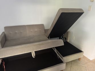 Couch & Ottoman that can turn into bed