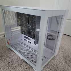 White Tempered Glass Gaming PC Case + MSI PRO H610M-G DDR4 Motherboard (Used)