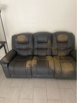 3 seat sofa with recliners
