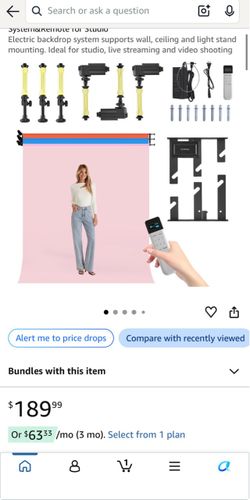 Backdrop Support System With Remote