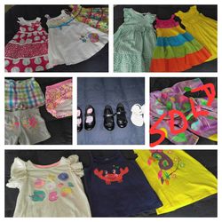 TODDLER GIRL'S CLOTHING & SHOES.  SELLING SEPARATELY.   $10.00 EACH