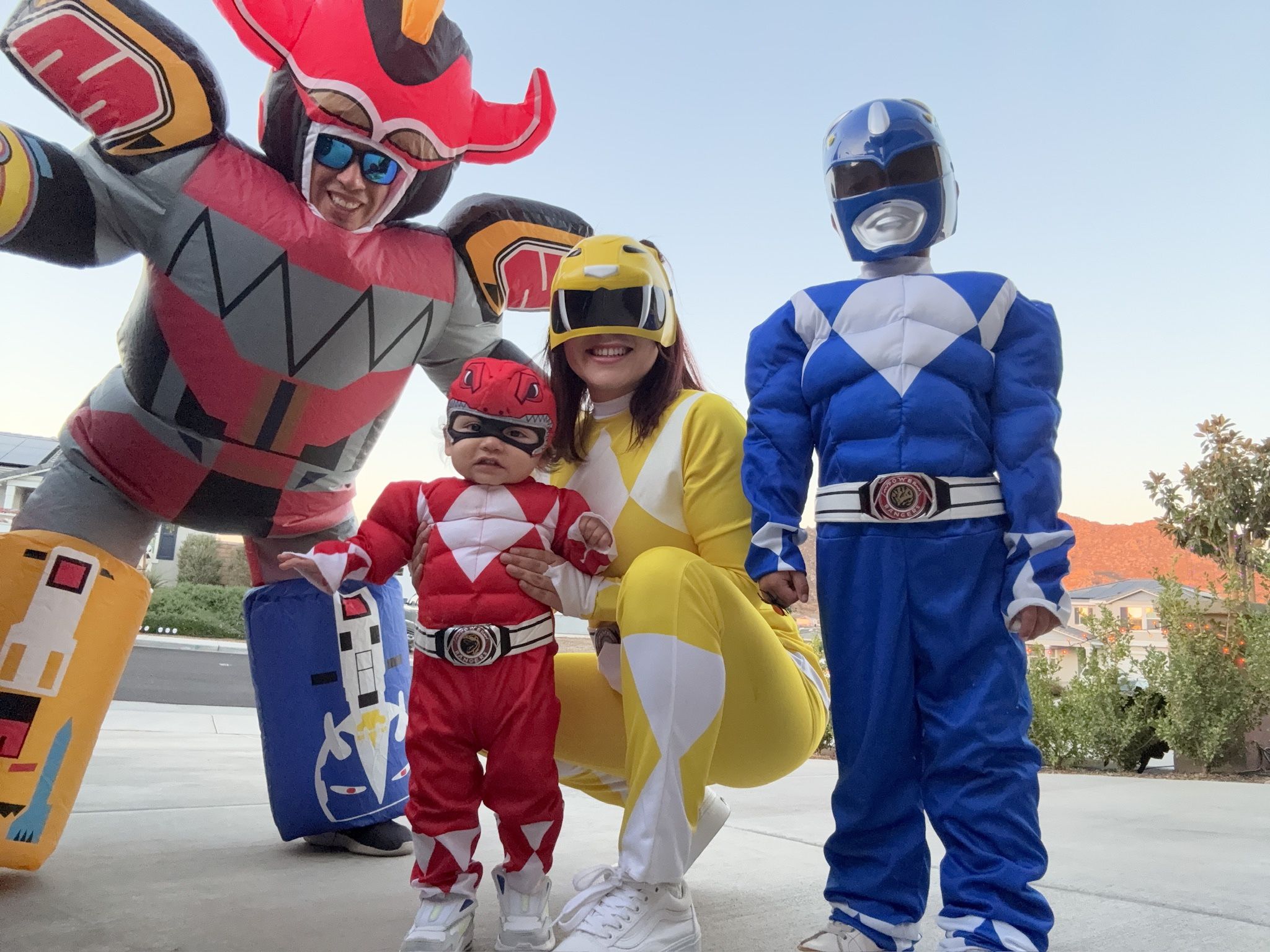 Family Power Rangers Halloween Costume 