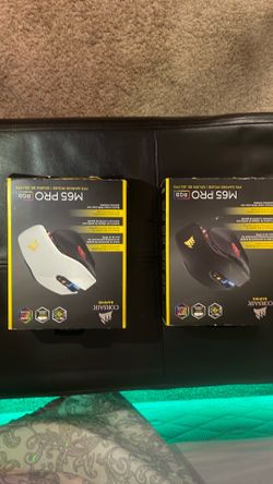 For Sale corsair m65 pro rgb fps gaming mouse wired  in black or white,  retail $70, asking $40 for  each one