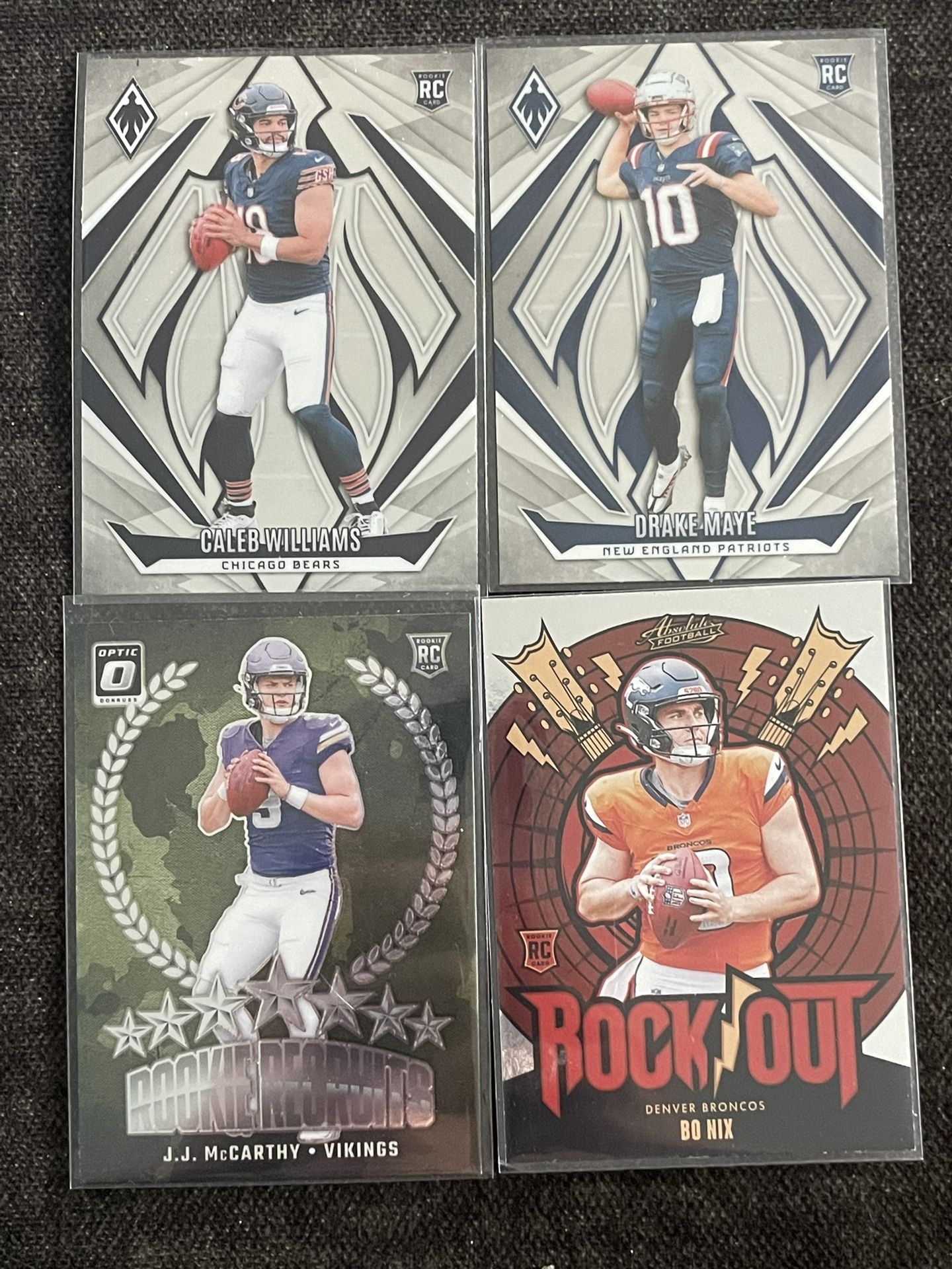 Rookie QB Lot - Drake Maye, Caleb Williams, Bo Nix, JJ McCarthy