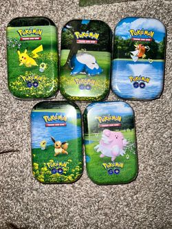 Pokémon go mini tins set of 5 sealed products