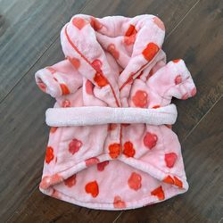 PetSmart Small Dog/Cat Heart Robe 