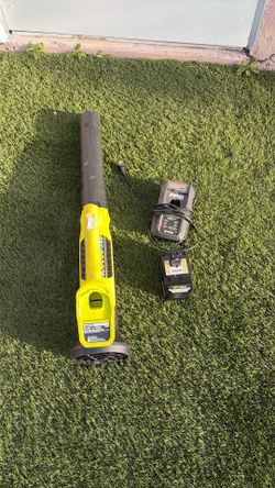 Ryobi blower, battery and charger.