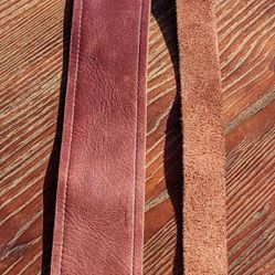 D'Addario 2.5" Wide Reversible Genuine Smooth Leather/Suede Leather Guitar Strap