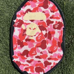 Bape Head Pink Soft Rug 3FTx2FT Brand New 