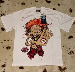 Hellstar white graphic tee