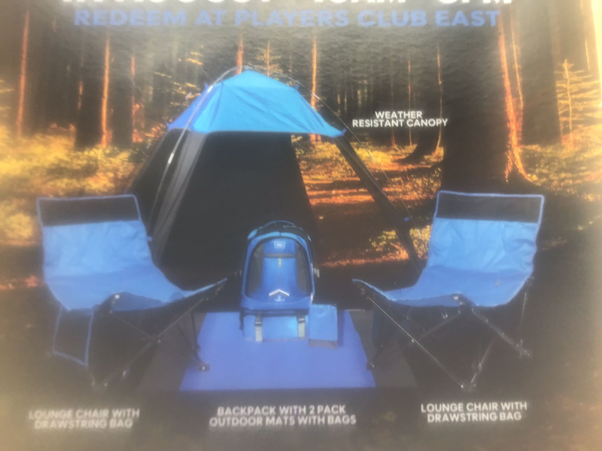 Camping Chairs And Two Mats, Brand New, $10