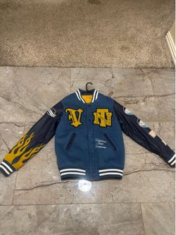 Blue Valabasas varsity jacket