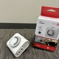 UltraPro Basic Mechanical Timer, 1 Polarized Outlet, 24hr, 24-Piece Tray - Brand New