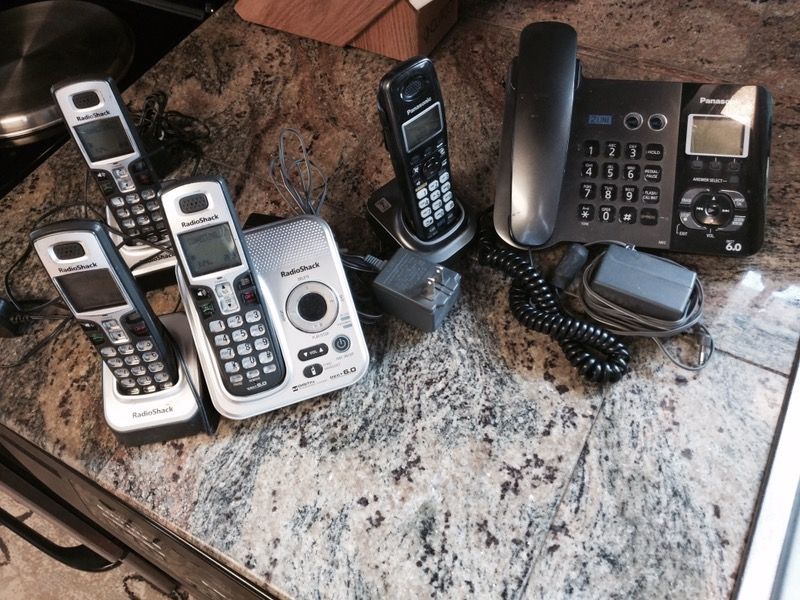 Phone systems. Work fine. $25 per set one is Radio Shack one is Panasonic
