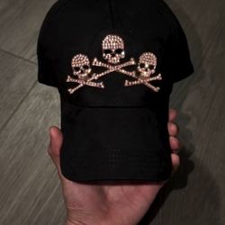 Barbas Hats "rose gold skull"