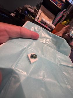 Green lab diamond 4.08 carats