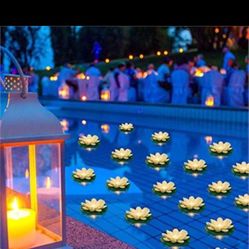 Floating Lotus Pool Lights