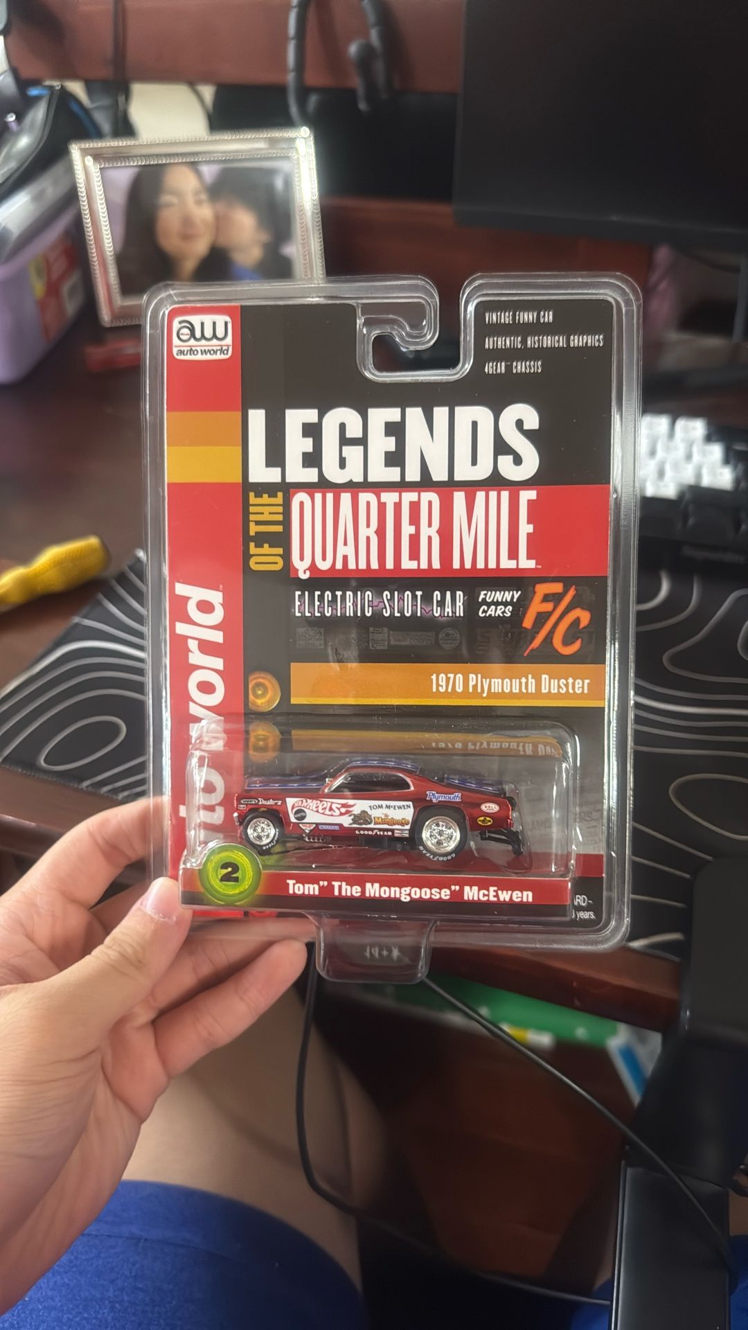 🔥 Rare Tom “The Mongoose” McEwen 1970 Plymouth Duster – Legends of the Quarter Mile – HO Slot Car!🔥