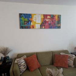 Hand Painted Abstract Canvas Wall Art Modern Picture Contemporary Acrylic Painting