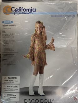 Disco Dolly Child Costume Size 8-10