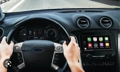 Smart Radio  7" double  din, It works with Apple CarPlay & Android Auto,  Bluetooth,  compatible with Back up Camera, Standard Size 