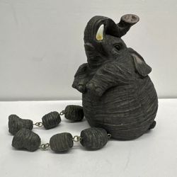 Kirkland's Elephant Statue Shelf Sitter Figurine Decor Display