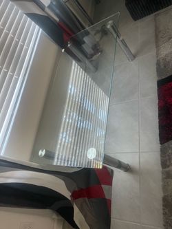 Glass coffee table