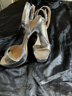 Silver Platform Heels
