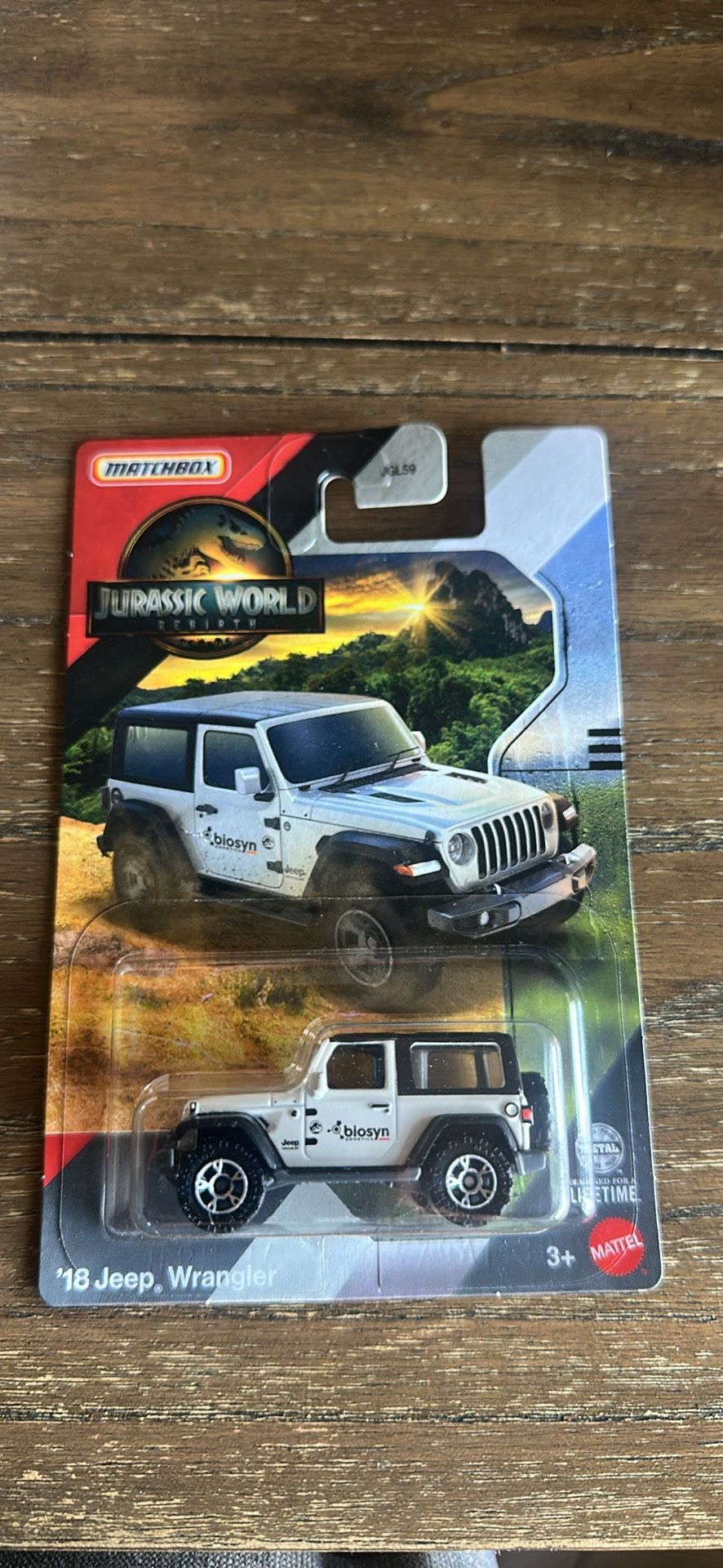 Matchbox Jurassic World Rebirth 18’ Jeep Wrangler