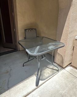 small outdoor table