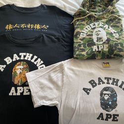BAPE Shirts and Hoodie