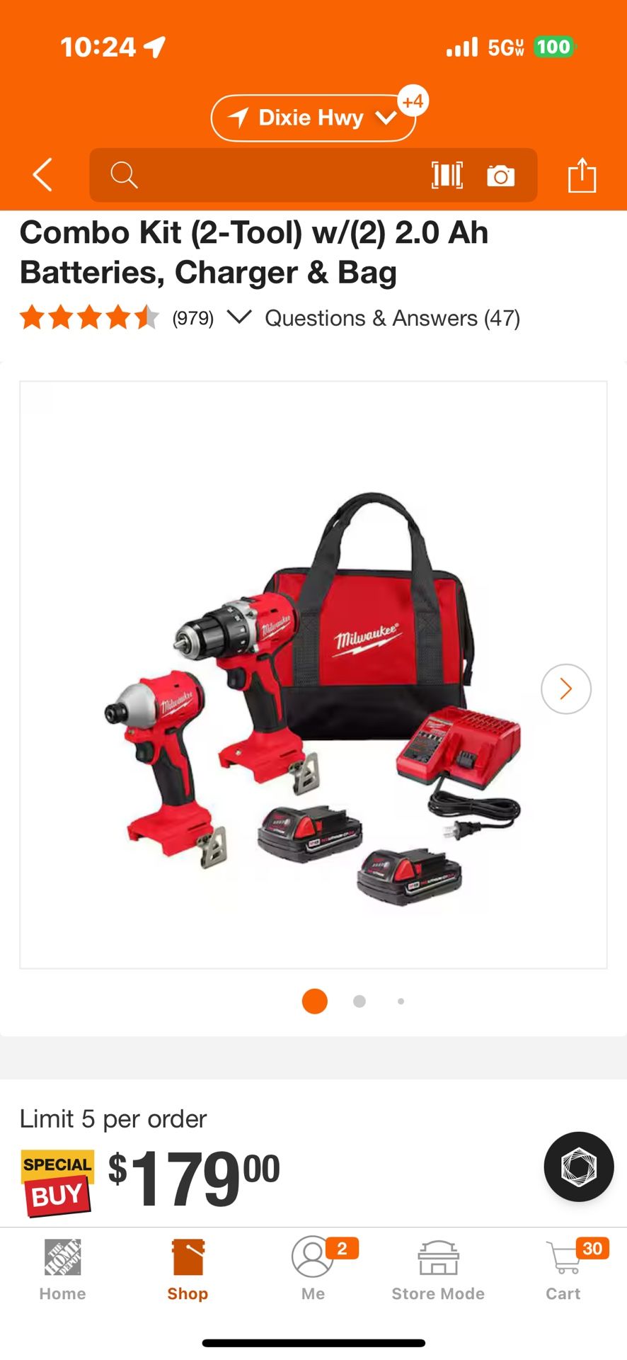 Milwaukee Drill And Impact Combo BRAND NEW 