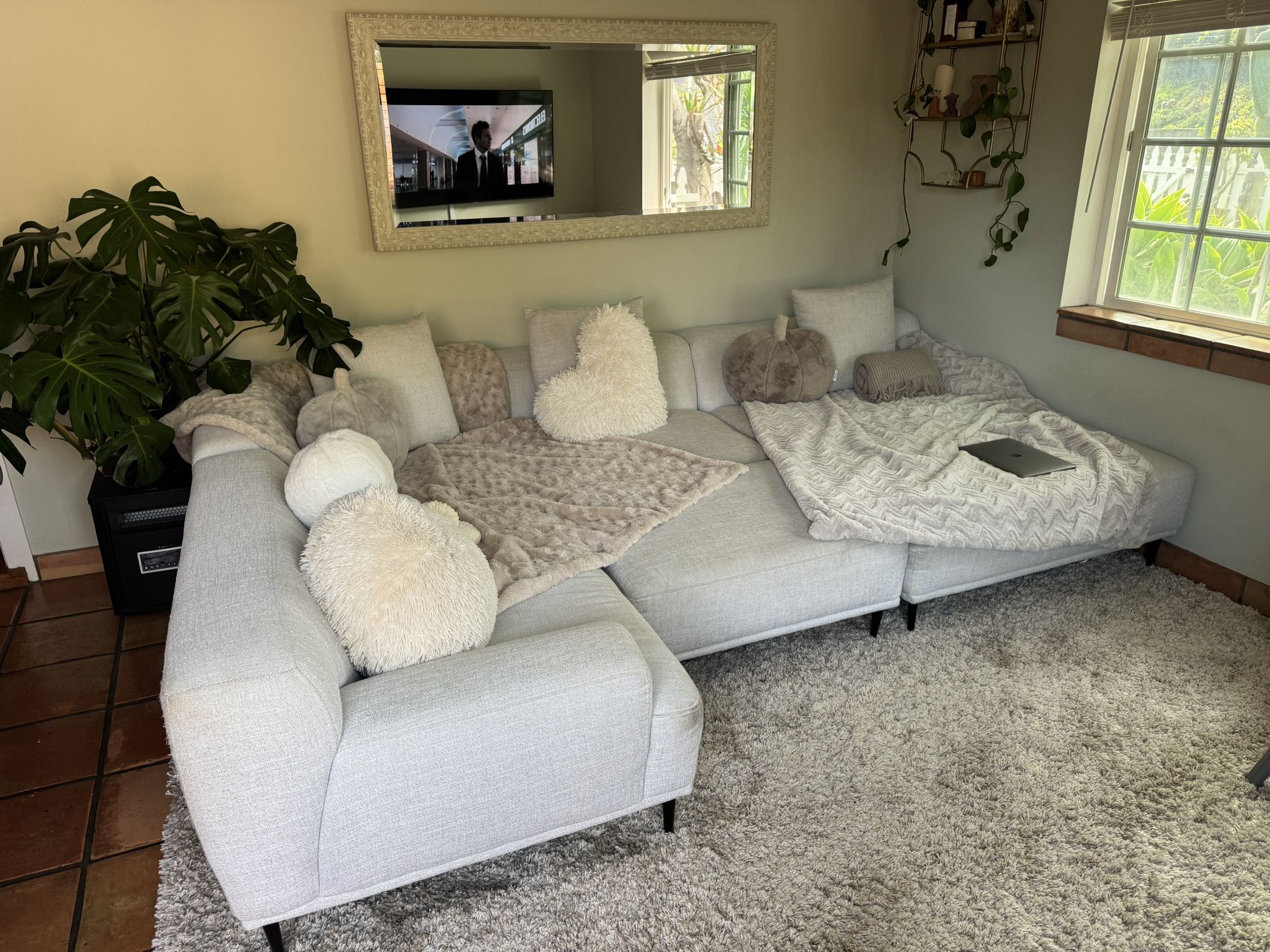 White Living Spaces Couch