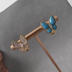 VCA Zirconia Stone With Turquoise Earring