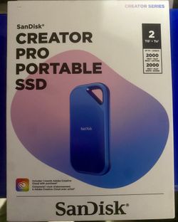 *brand New* SanDisk Creator Pro Portable Ssd 2tb